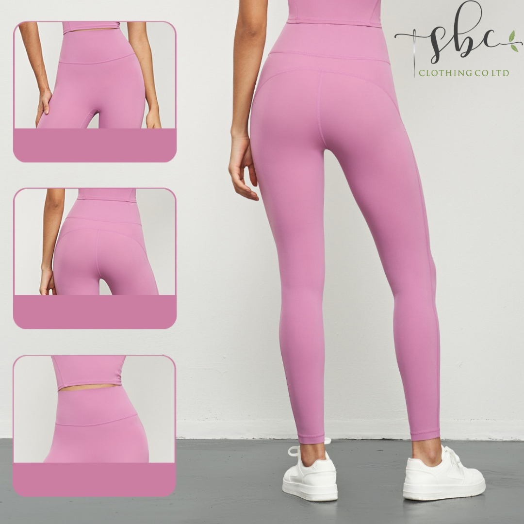 SB1576-NUF Yoga Pants Women's Naked Back Waist Pocket Pants – SBC CLOTHING  COMPANY LIMITED