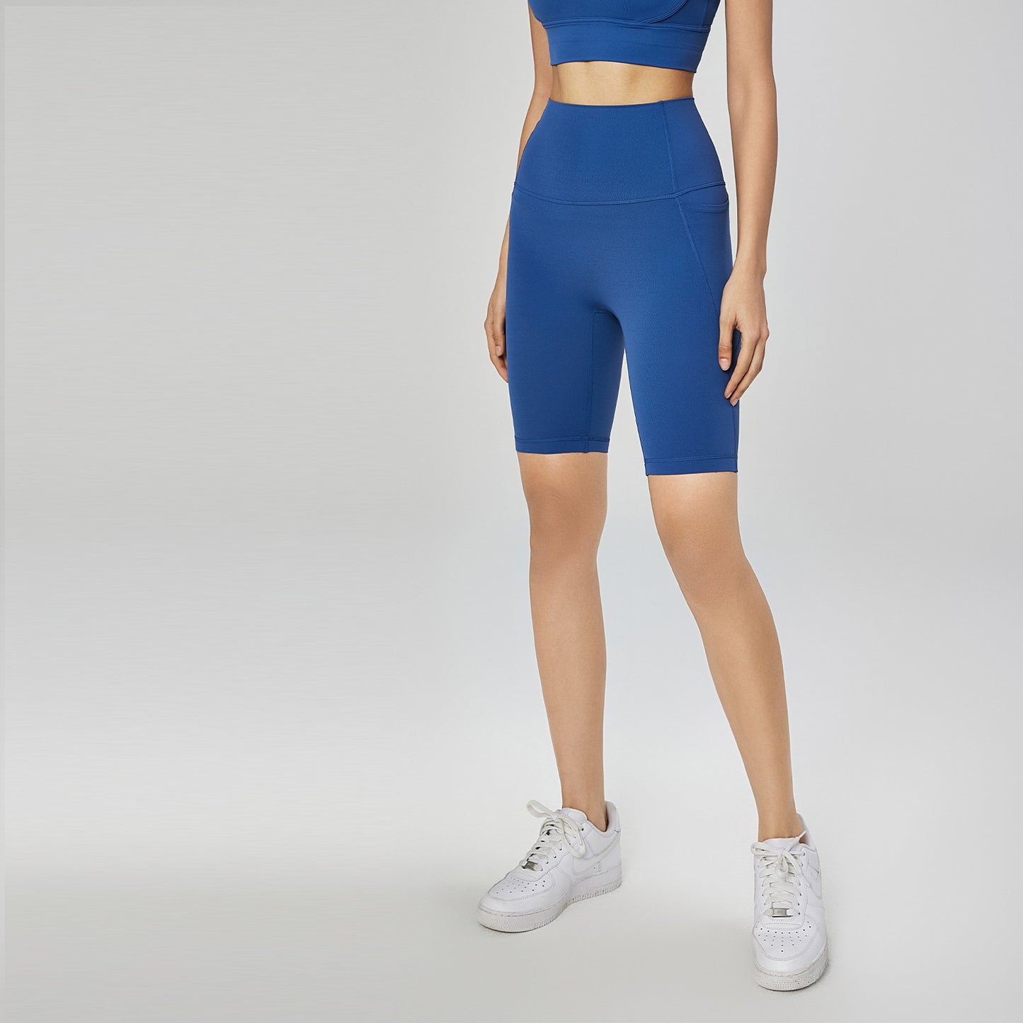 SBHP1438-New slimming super high waist fitness sports hip lifting peach yoga shorts for women