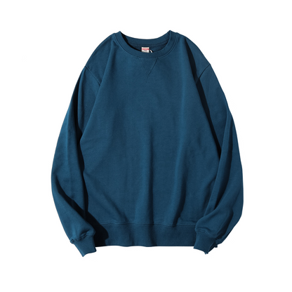SBAG380Y-Tiffany Blue 380g tight fit cotton terry crew neck sweatshirt