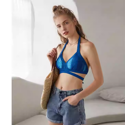 SBSS202W05P58-swimsuits for women with large breasts,   sexy hot spring beach split swimsuits
