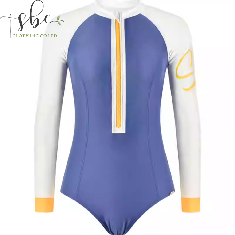 SBSWE21-06A-New high-sensation sexy surf swimwear sports diving long sleeves sunscreen swimwear