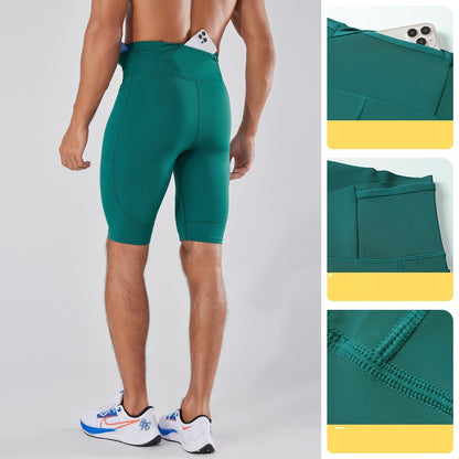 SBDK24403-High elastic cross-waist tight compression shorts