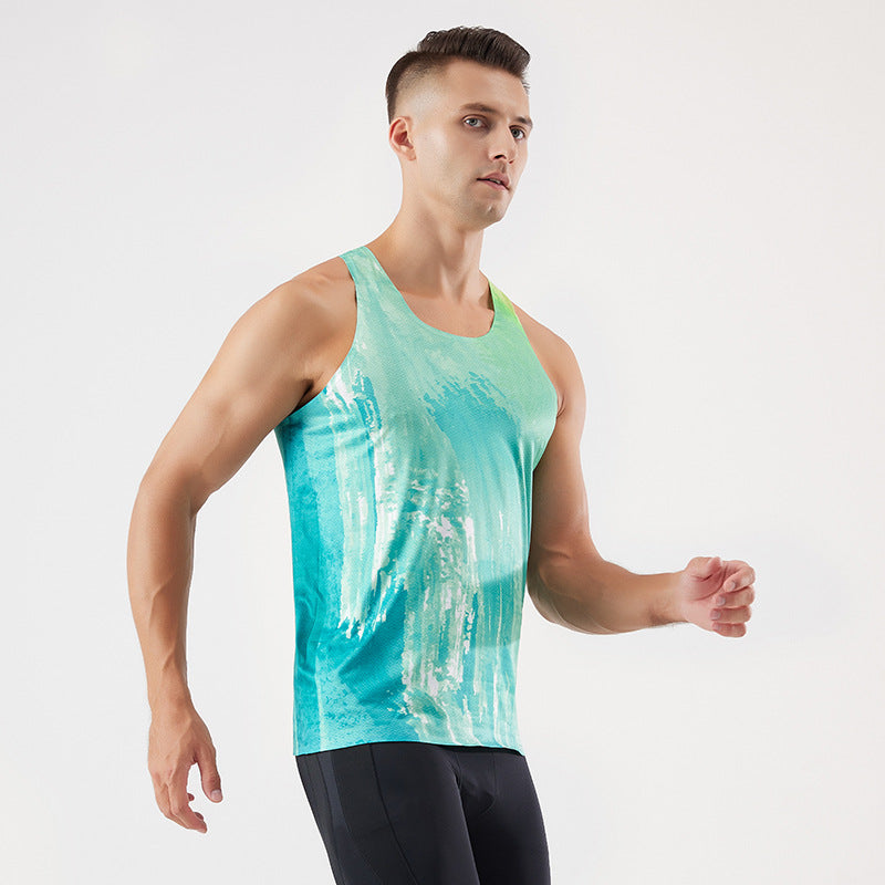 SBBX23108-Summer men's quick-drying lightweight fitness slim sports sleeveless
