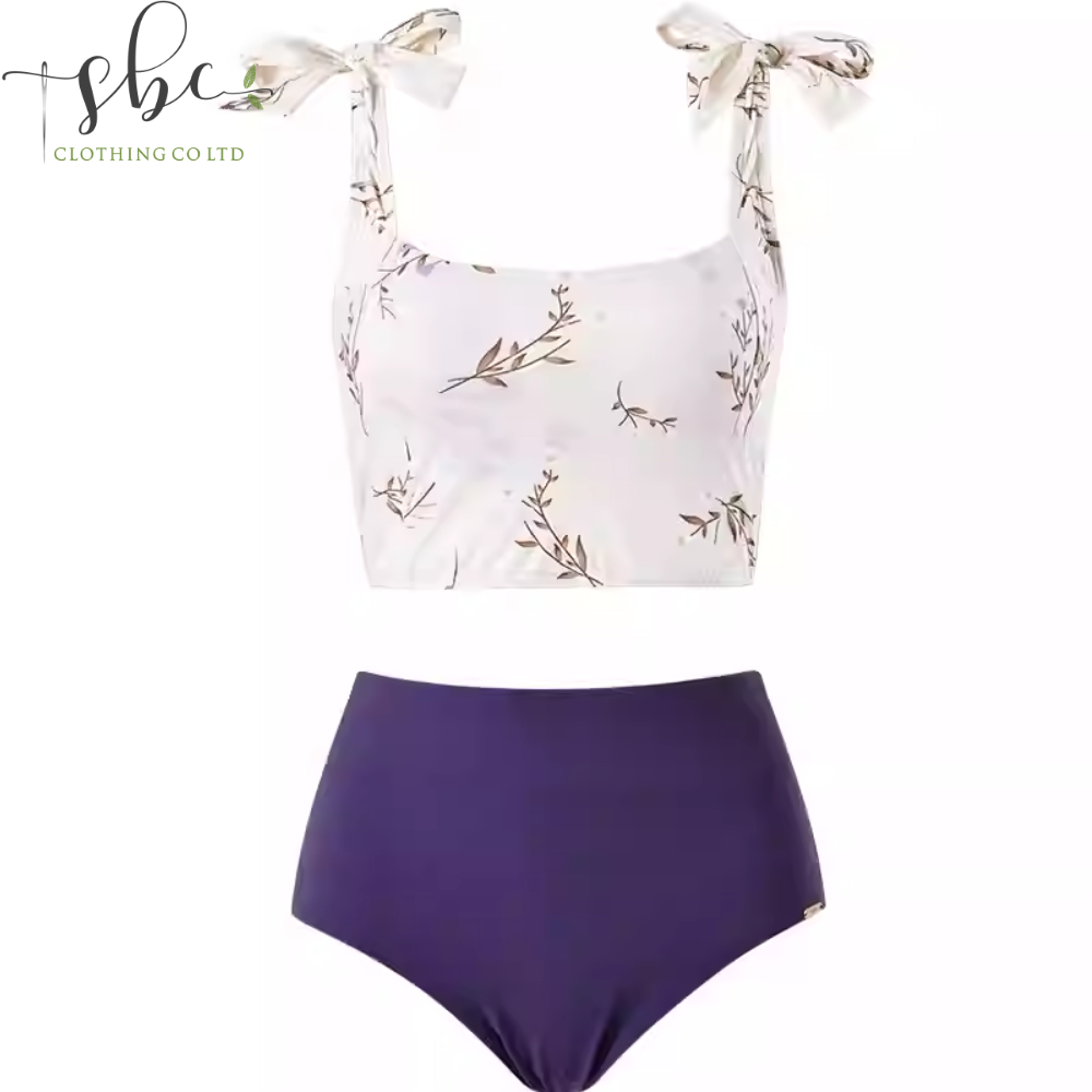 SBSWT21-01B  The latest girl's high-end split-style swimsuit, featuring retro-inspired sexy fashion that accentuates curves and slims the figure