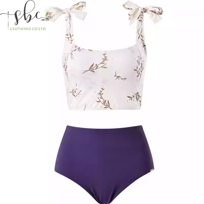 SBSWT21-01B  The latest girl's high-end split-style swimsuit, featuring retro-inspired sexy fashion that accentuates curves and slims the figure