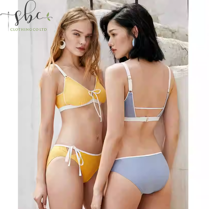 SBSWB21-01A  Three-point bikini-style lingerie with enhanced bust definition, ideal for beach vacations and swimwear