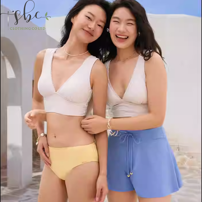 SBSWB11-17A  New Women's Split-Sleeve Swimsuit Collection: Hot Spring Style with Sexy Design
