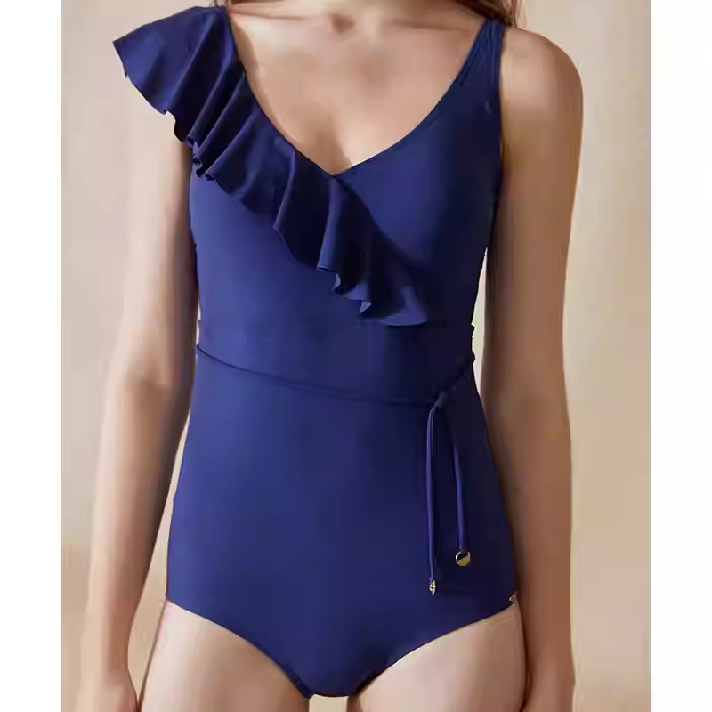 SBSS211W27S2A-New women's swimwear that slims the waist and covers the belly.  one-piece swimsuit