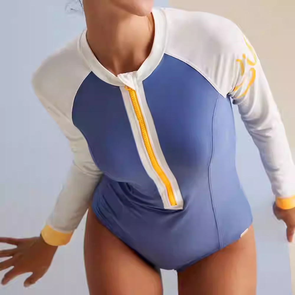 SBSWE21-06A-New high-sensation sexy surf swimwear sports diving long sleeves sunscreen swimwear