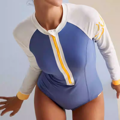 SBSWE21-06A-New high-sensation sexy surf swimwear sports diving long sleeves sunscreen swimwear