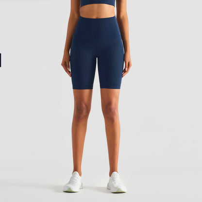 SBHP1438-New slimming super high waist fitness sports  hip lifting peach yoga shorts for women