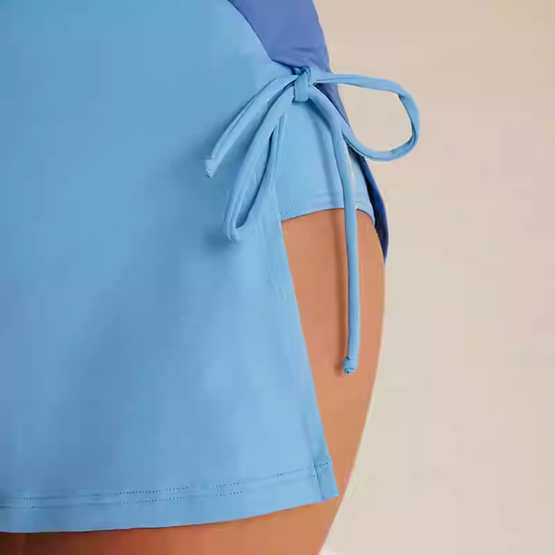 SBSWS22-07B- Flirty Backless Lurex Edge One-Piece Swimsuit with Belly Conceal & Slimming Fit-Goddess-Style